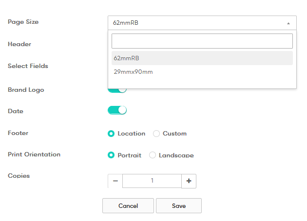 brothers badge printing size setup