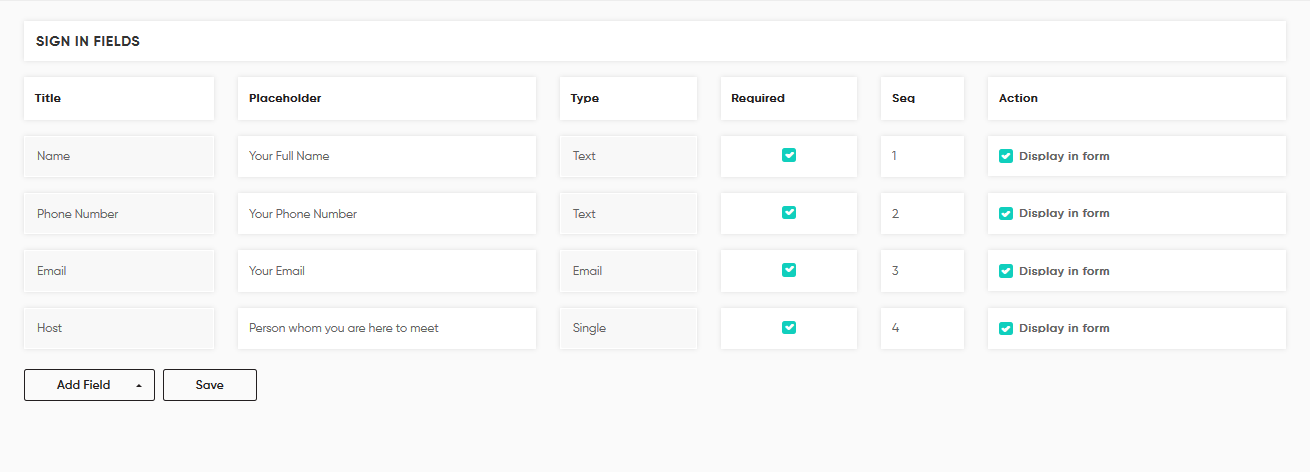choose right field for login form